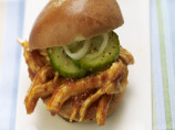 Carolina Pulled Chicken Sliders With Easy Summertime Pickles