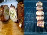 Bacon Wrapped Chicken Breasts Stuffed With Prosciutto and Smoked