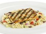 Grilled Salmon With Greek Orzo Salad