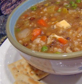 Lentil and Brown Rice Soup. Photo by Derf