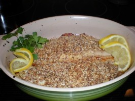 Macadamia Nut Crust for Fish-Mahi Mahi, Salmon, Swordfish, Orange Roughy. Photo by gemini08 Macadamia Nut Crust for Fish-Mahi Mahi, Salmon, Swordfish, Orange Roughy. Photo by gemini08