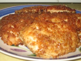 Pretzel Crusted Chicken Breast With Cheddar Cheesy Mustard Sauce. Photo by celestial_star03 Pretzel Crusted Chicken Breast With Cheddar Cheesy Mustard Sauce. Photo by celestial_star03