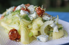 Fennel and Apple Salad With Blue Cheese and Pecans. Photo by Jostlori