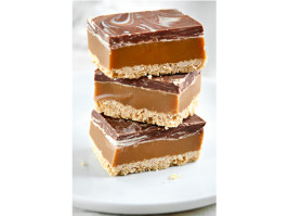 Millionaires Shortbread - Chocolate, Ginger and Caramel Slices. Photo by Aaliyah's&Aaron'sMum Millionaires Shortbread - Chocolate, Ginger and Caramel Slices. Photo by Aaliyah's&Aaron'sMum