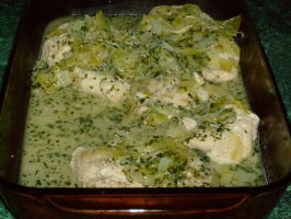 Jerry Traunfeld's Tarragon Chicken Breast With Buttery Leeks. Photo by WhatamIgonnaeatnext? Jerry Traunfeld's Tarragon Chicken Breast With Buttery Leeks. Photo by WhatamIgonnaeatnext?