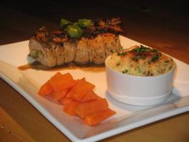 Portobello Smothered Pork Tenderloin Stuffed W/Parmesan Broccoli. Photo by The Flying Chef Portobello Smothered Pork Tenderloin Stuffed W/Parmesan Broccoli. Photo by The Flying Chef