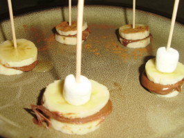 Easy Healthy Banana Peanut Butter Nutella Sandwich Snacks. Photo by I Can't Believe It's Healthy Easy Healthy Banana Peanut Butter Nutella Sandwich Snacks. Photo by I Can't Believe It's Healthy