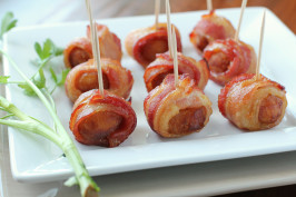 Bacon-Wrapped Water Chestnuts. Photo by Delicious as it Looks Bacon-Wrapped Water Chestnuts. Photo by Delicious as it Looks