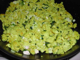 Scrambled Tofu With Herbs and Cheese by Deborah Madison. Photo by Kumquat the Cat's friend Scrambled Tofu With Herbs and Cheese by Deborah Madison. Photo by Kumquat the Cat's friend