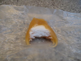 Vanilla Cream Filled Caramels Bull's Eye Copycat (Gluten-Free). Photo by Andrew Mollmann Vanilla Cream Filled Caramels Bull's Eye Copycat (Gluten-Free). Photo by Andrew Mollmann