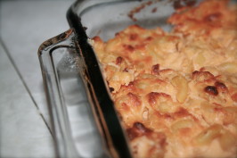 Lightened Fannie Farmer's Classic Baked Macaroni and Cheese. Photo by EyesForASkinnyFuture Lightened Fannie Farmer's Classic Baked Macaroni and Cheese. Photo by EyesForASkinnyFuture