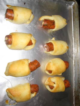 Pigs in a Blanket for Big Kids....also Called Hogs in a Sleeping. Photo by CookingBlues Pigs in a Blanket for Big Kids....also Called Hogs in a Sleeping. Photo by CookingBlues