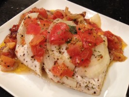 Corvina a La Chorillana (Peruvian Fish in Spicy Tomato Sauce). Photo by vvoci
