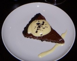 Dark Chocolate Tart With Bacon and Whipped Almond Pastry Cream. Photo by Jackie_Food&Wine Dark Chocolate Tart With Bacon and Whipped Almond Pastry Cream. Photo by Jackie_Food&Wine