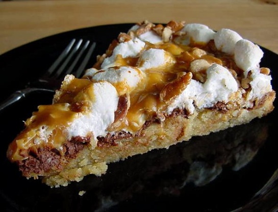 Deep Dish Rocky Road Dessert Pizza