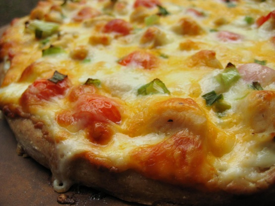 Garlic Chicken Pizza Recipe - Genius Kitchen