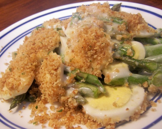 asparagus casserole with hard boiled eggs