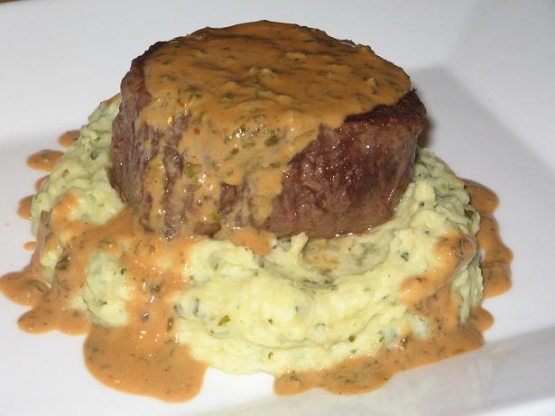 What is a good recipe for steak with creamy Diane sauce?