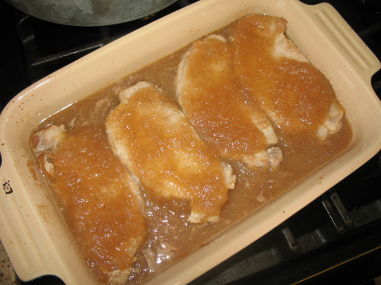 pork chops and applesauce recipe easy