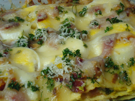 Bacon N Egg Lasagna Recipe Genius Kitchen 