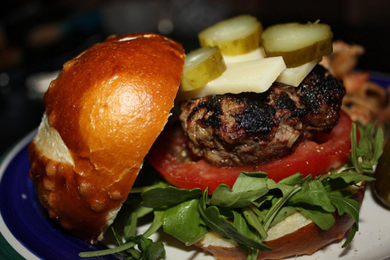 Stuffed Bacon-Cheddar BBQ Burger Recipe - Genius Kitchen