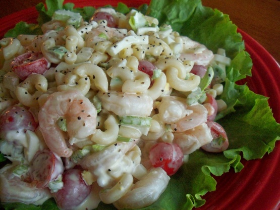 shrimp macaroni salad no celery