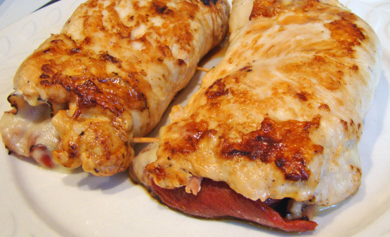 Chicken Breasts Stuffed With Ham And Cheese Recipe Genius Kitchen