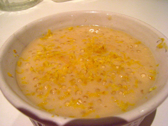 Old-Fashioned Tapioca with Lemon Sauce