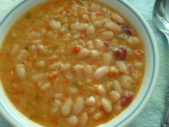 How do you make ham and bean soup?