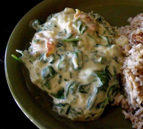Creamed Lemon Spinach