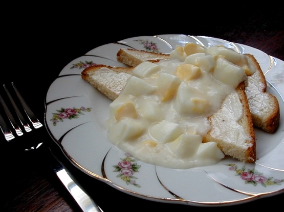 Creamed Eggs On Toast Recipe - Genius Kitchen