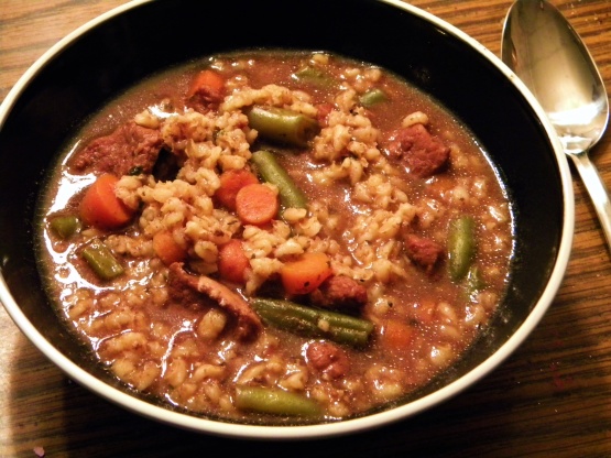 beef barley soup my recipes