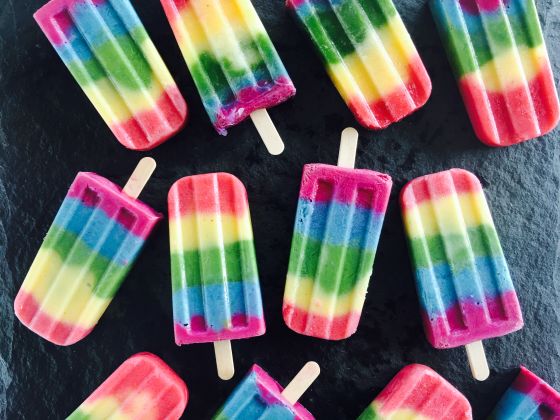 RAINBOW POPSICLES