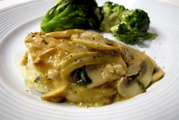 Ww Parmesan Chicken With Mushroom-Wine Sauce