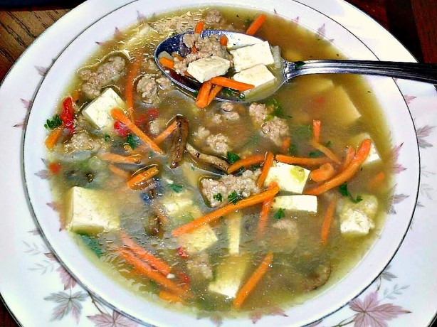 tofu-mushroom-soup-with-ground-pork-recipe-food