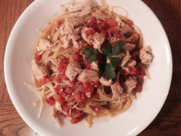 Chicken And Pasta In White Wine Garlic Sauce Recipe - Food.com