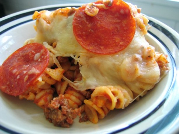 Easy Pizza Pasta Casserole (OAMC)