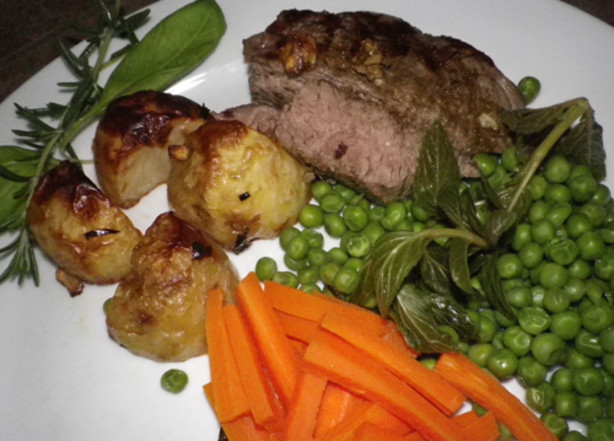 Butterflied Leg Of Lamb Roasted With Ginger And Garlic Recipe - Food.com