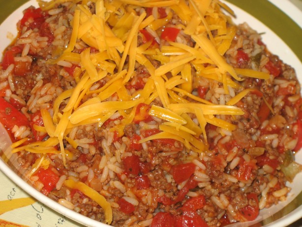 Hamburger-Rice Skillet Recipe - Food.com