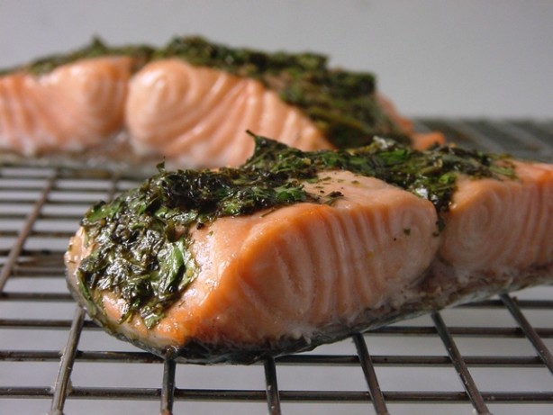 Salmon With Olive Oil And Herbs Recipe - Food.com