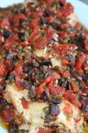 Chicken Thighs With Tomatoes, Olives And Capers Recipe - Food.com