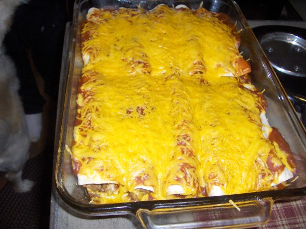 Easy Cheesy Ground Beef Enchiladas Recipe - Food.com