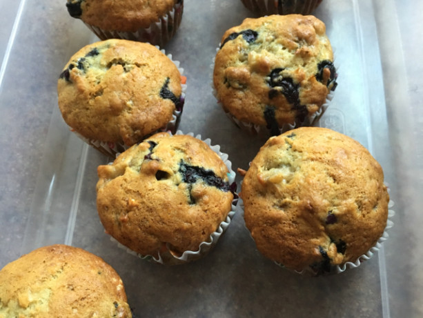 easy-moist-banana-blueberry-muffins-recipe-food