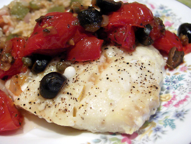 Baked Cod With Tomato-Olive Tapenade Recipe - Food.com