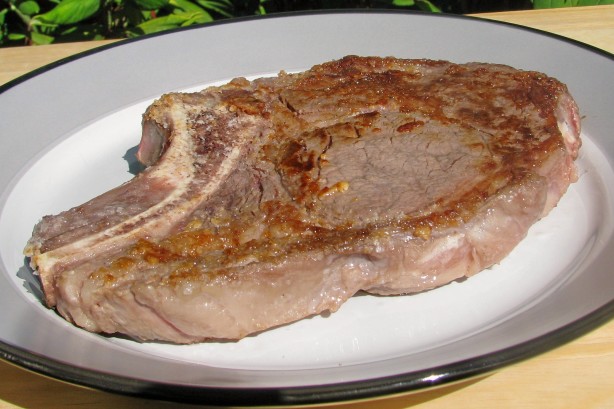Salt-Fried Rib-Eye Steaks