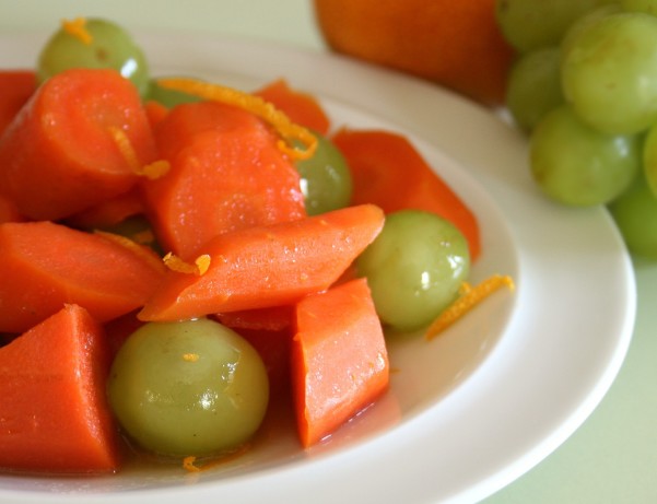 Glazed Carrots And Grapes Recipe Food