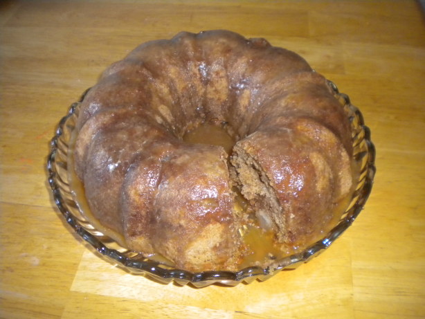 CaramelGlazed Pear Cake Recipe