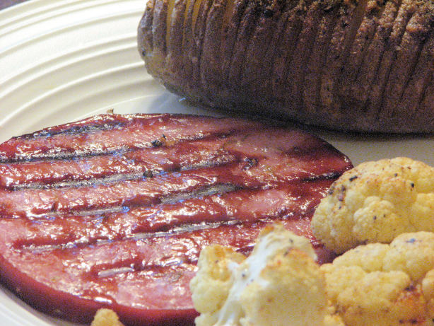 Ham Steak with Brown Sugar and Lime Glaze