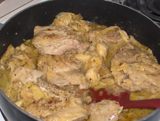 Are greek chicken with artichokes Greek chicken with artichokes seems me