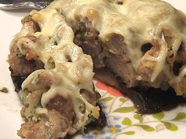 Sausage-Stuffed Portabella Mushrooms With Mozzarella Cheese Recipe